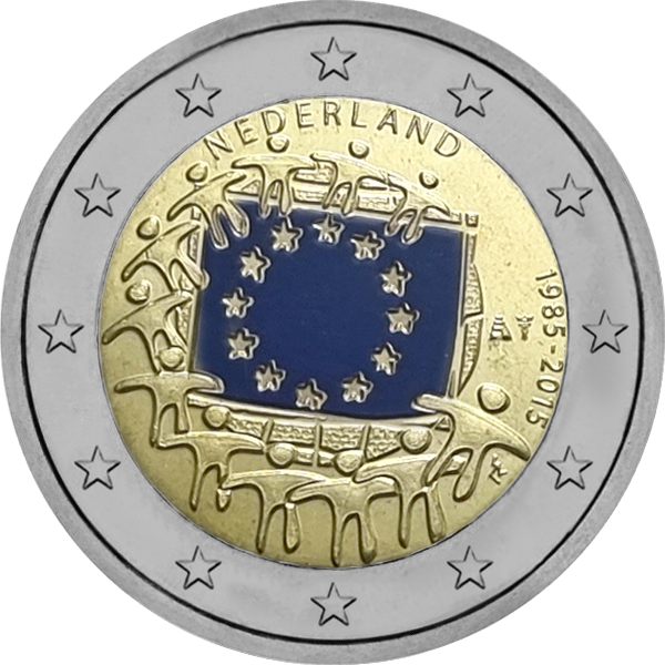 2015 – 30 ans du drapeau de l’Union européenne – version néerlandaise bleue