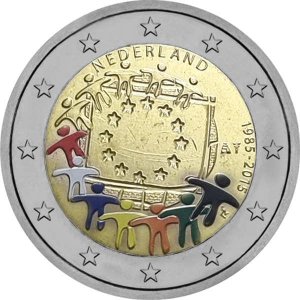 2015 – 30 ans du drapeau de l’Union européenne – version néerlandaise multicolore