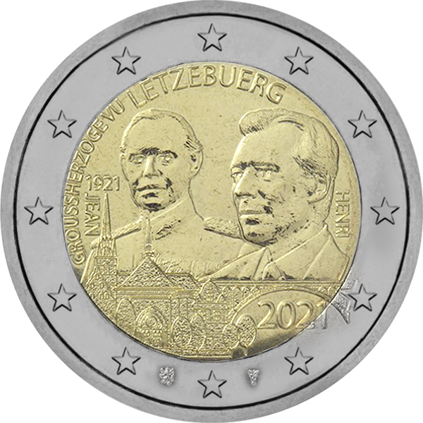 2021 – 100 ans de la naissance du Grand-Duc Jean – version relief