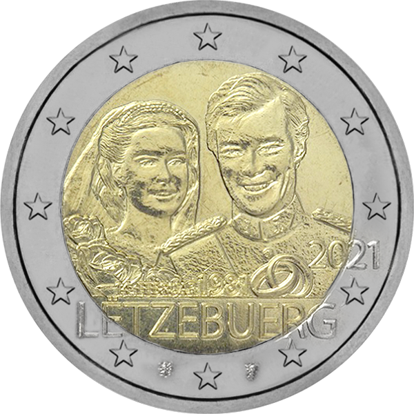 2021 – 40 ans de mariage du Grand-Duc Henri -version relief