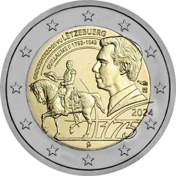 2024 – 175 ans de la mort du Grand-Duc Guillaume II – version relief