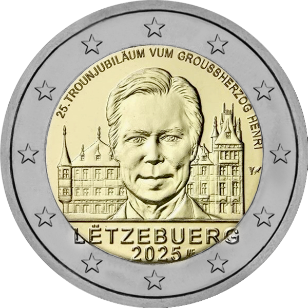 2025 – 25 ans de l’intronisation du Grand-Duc Henri – version relief