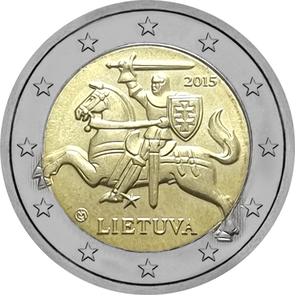 Pièce 2 euros Lituanie courante