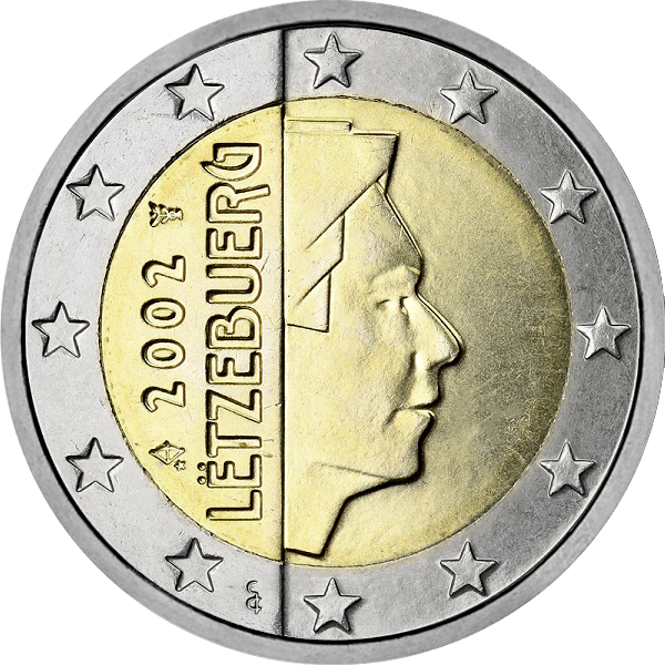Pièce 2 euros Luxembourg courante v1