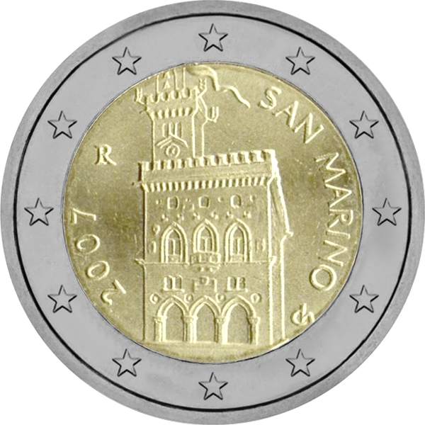Pièce 2 euros Saint-Marin courante v1