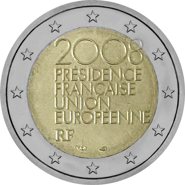 Pièce de 2 euros Présidence Union Européenne RF 2008 