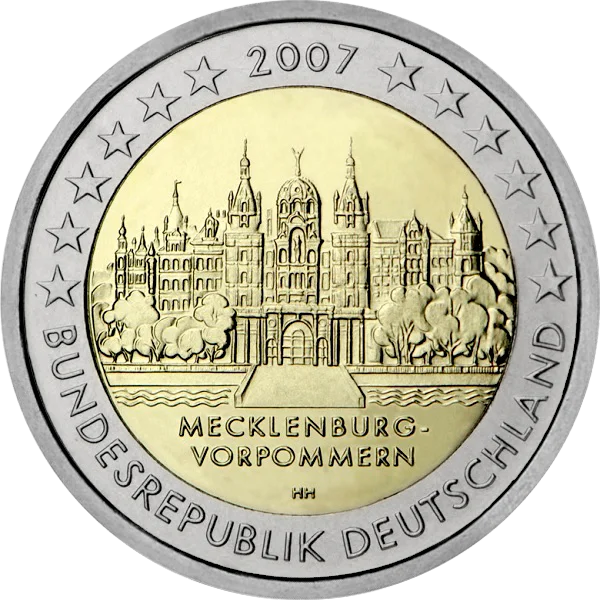 Pièce de 2 euros Mecklenburg-Vorpommern 2007 Bundesrepublik Deutschland