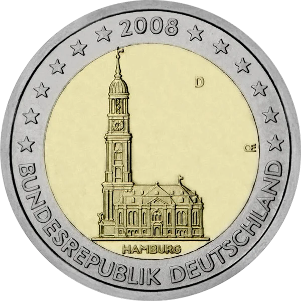 Pièce de 2 euros Hamburg 2008 Bundesrepublik Deutschland