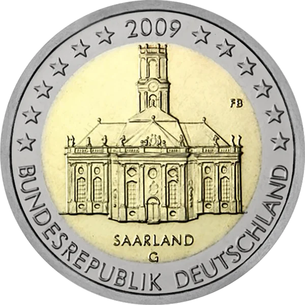 Pièce de 2 euros Saarland 2009 Bundesrepublik Deutschland