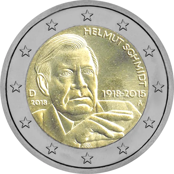 Pièce de 2 euros Helmut Schmidt 1918 - 2015