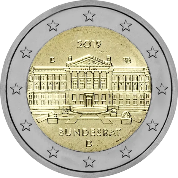 Pièce de 2 euros Bundesrat 2019
