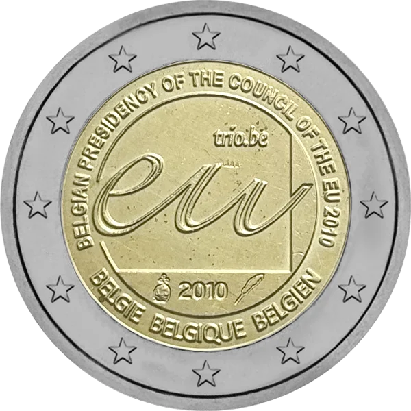 Pièce de 2 euros Belgian Presidency of the Council of the EU 2010 Belgie Belgique Belgien