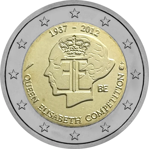 Pièce de 2 euros Queen Elisabeth Competition 1937-2012