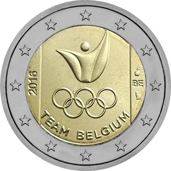 Pièce de 2 euros Team Belgium aux Jeux Olympiques de Rio 2016