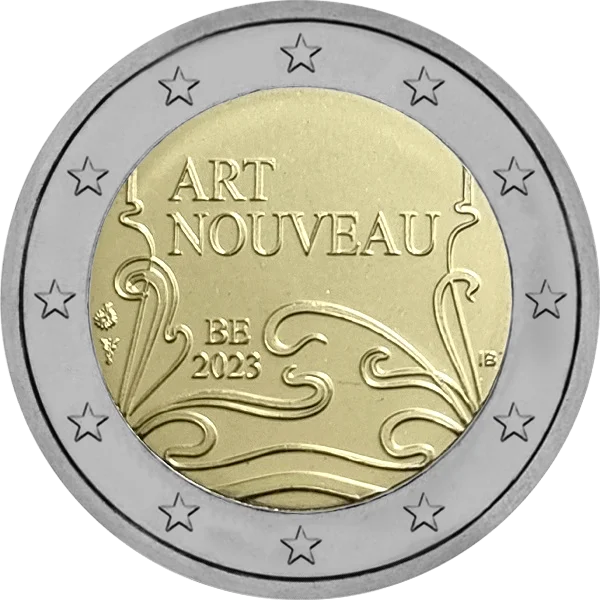 Pièce de 2 euros Art Nouveau BE 2023