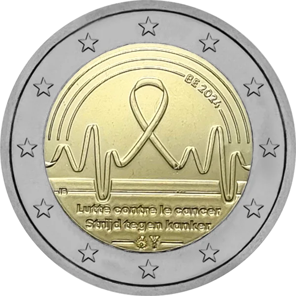 Pièce de 2 euros Lutte contre le cancer Strijd tegen kanker BE 2024