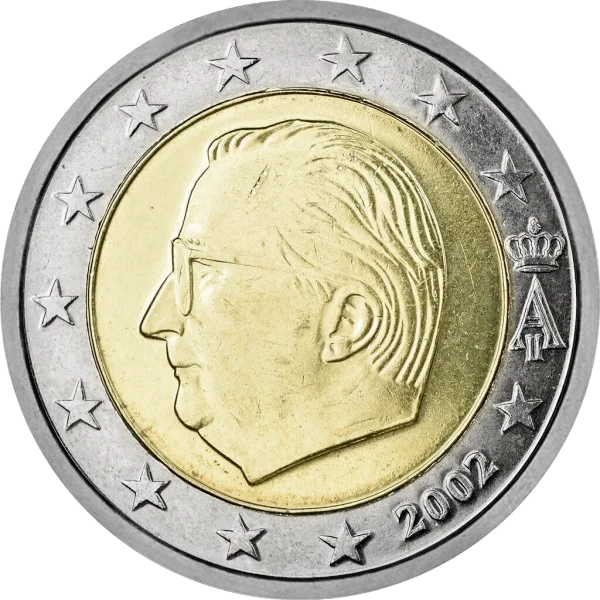 Pièce de 2 euros de Belgique courante 1999 à 2007