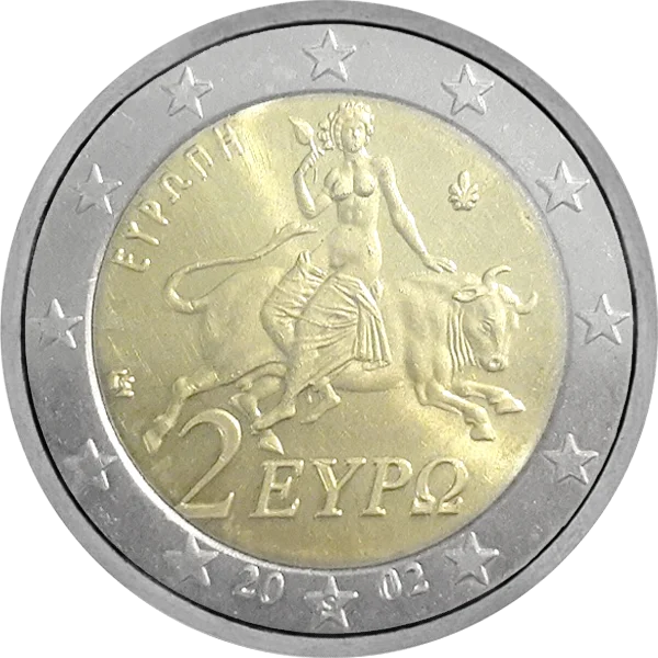 Pièce de 2 euros de Grèce courante