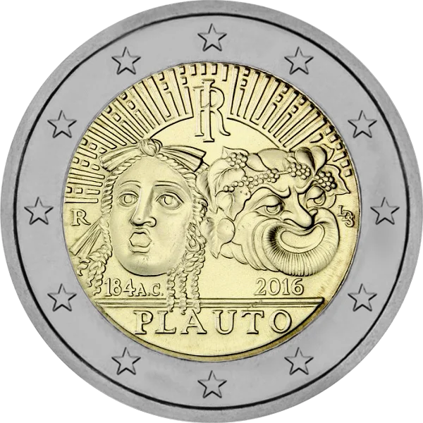 Pièce de 2 euros Plauto 184 A.C. 2016