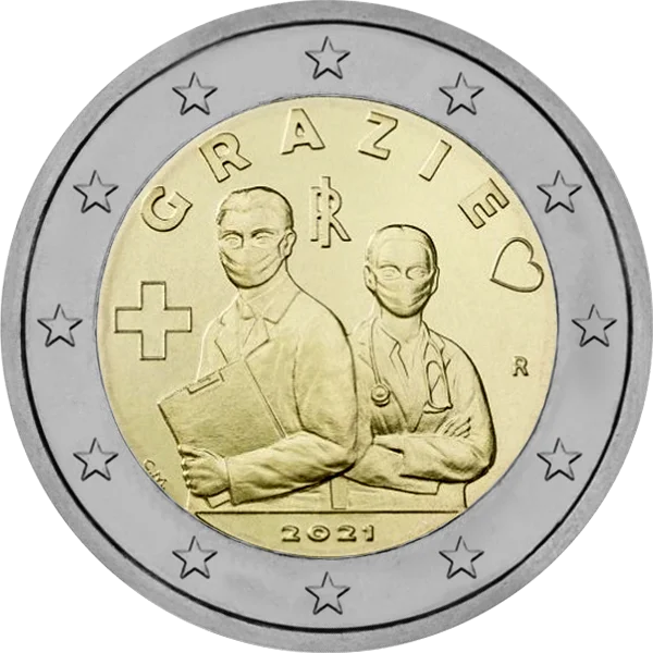 Pièce de 2 euros Grazie 2021