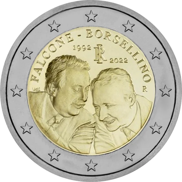 Pièce de 2 euros Falcone Borsellino 1992-2022