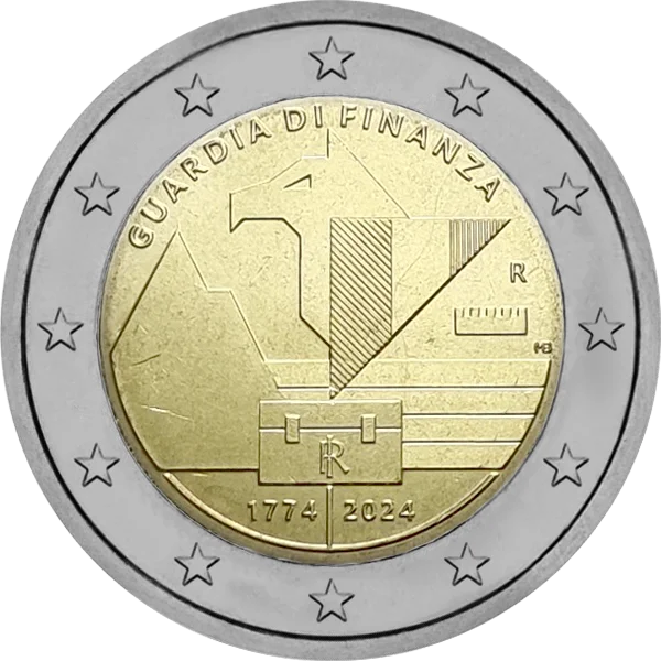 Pièce de 2 euros Guardia di Finanza 1774-2024