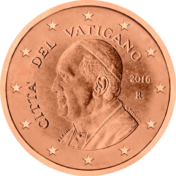 Pièce de 1 centime Citta Del Vaticano François