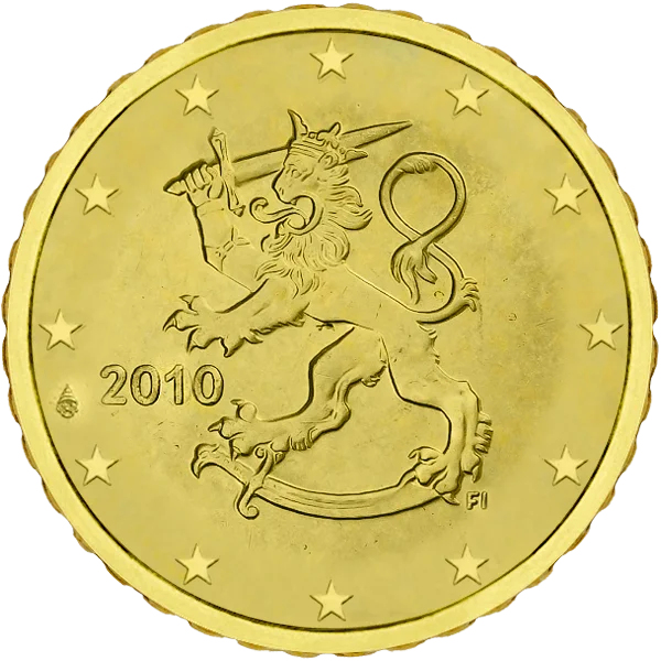 Pièce de 10 centimes lion héraldique