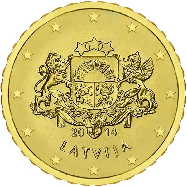 Pièce de 10 centimes Latvija
