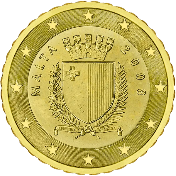 Pièce de 10 centimes Malta armoiries
