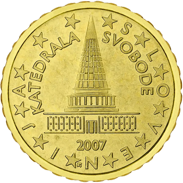 Pièce de 10 centimes Slovenija Katedrala Svobode