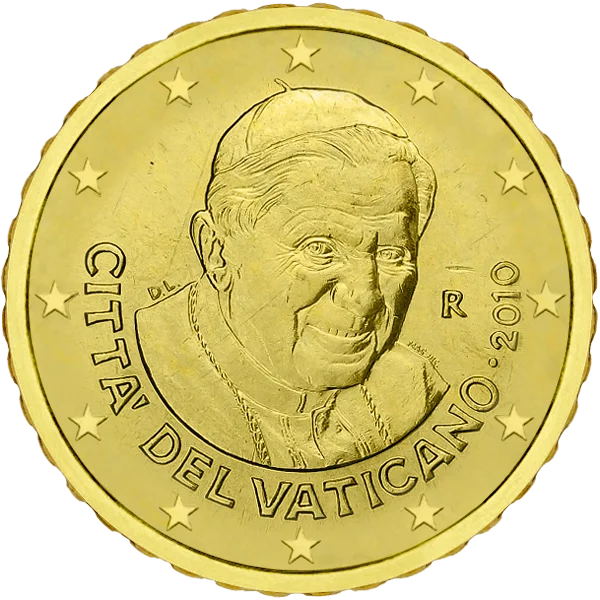 Pièce de 10 centimes Citta Del Vaticano Benoît XVI