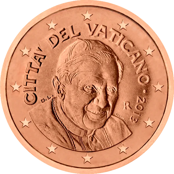 Pièce de 2 centimes Citta Del Vaticano Benoît XVI