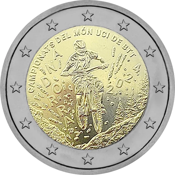 Pièce de 2 euros Championnat de VTT