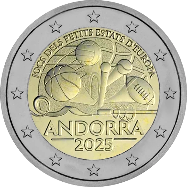 Pièce de 2 euros 20ème jeux des petits états