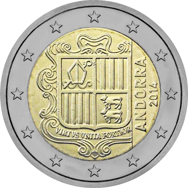 Pièce 2 euros Andorre courante