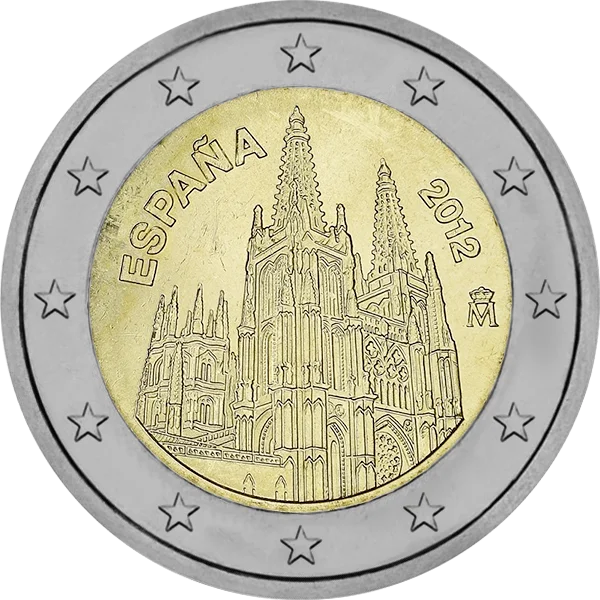 Pièce de 2 euros Cathédrale de Burg Espana 2012