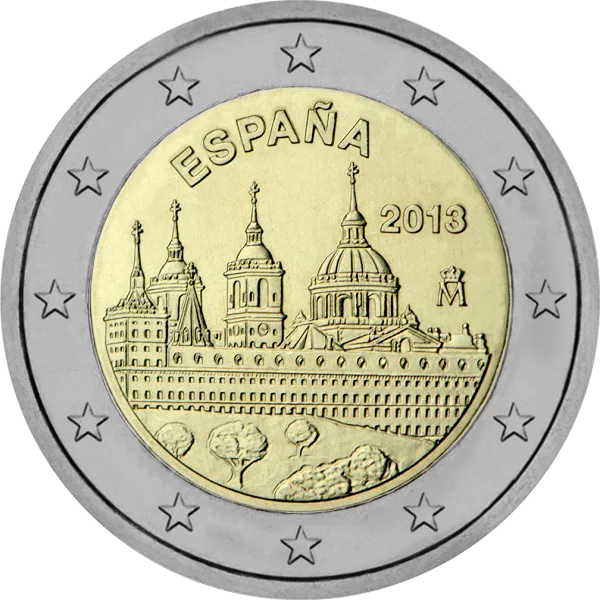 Pièce de 2 euros Monastère de San Lorenzo de El Escorial Espana 2013