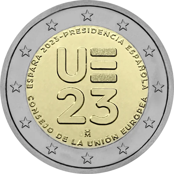 Pièce de 2 euros Espana 2023 Presidencia Espanola Consedo de la Union Europea UE 23