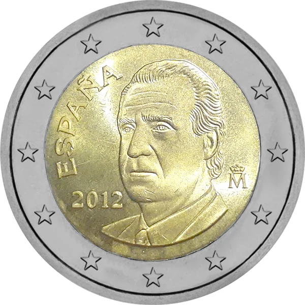 Pièce de 2 euros d'Espagne courante 2010 à 2014