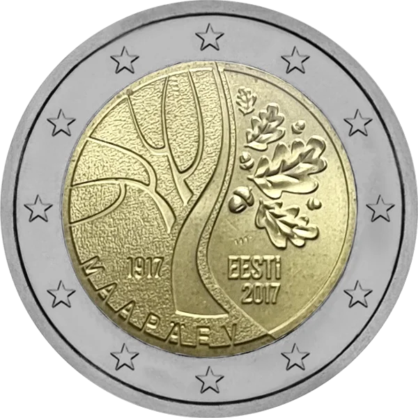 Pièce de 2 euros Maapaey 1917-2017 Eesti