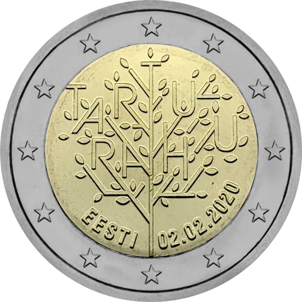 Pièce de 2 euros Eesti 02.02.2020 Tartu Rahu