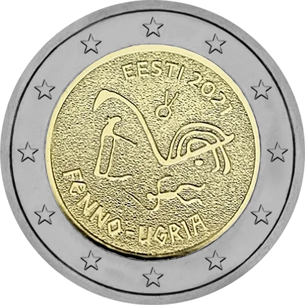 Pièce de 2 euros Fenno-Ugria Eesti 2021