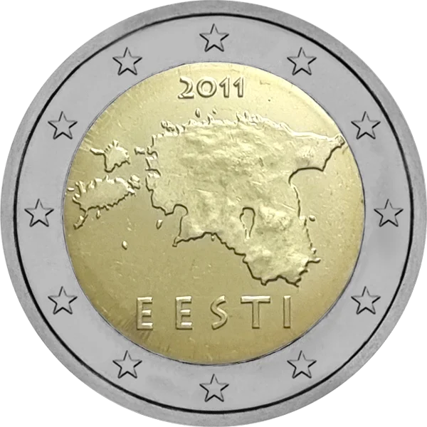 Pièce de 2 euros d'Estonie courante