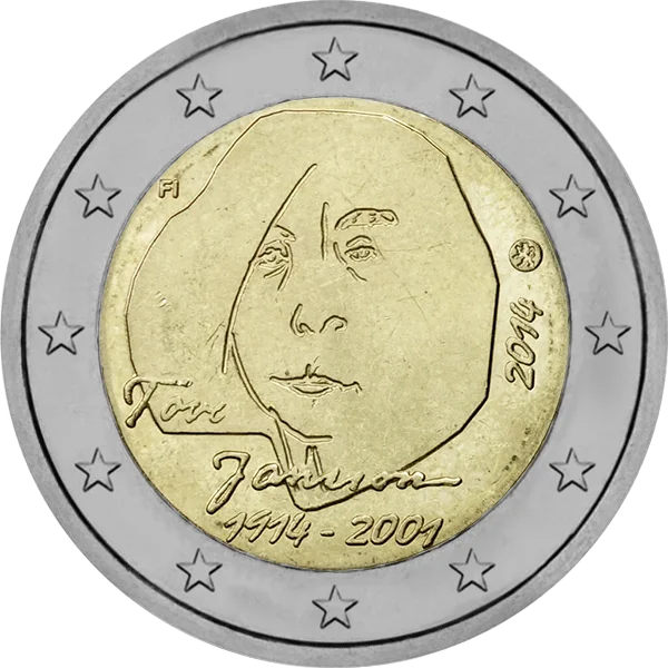 Pièce de 2 euros Tove Jansson 1914-2001