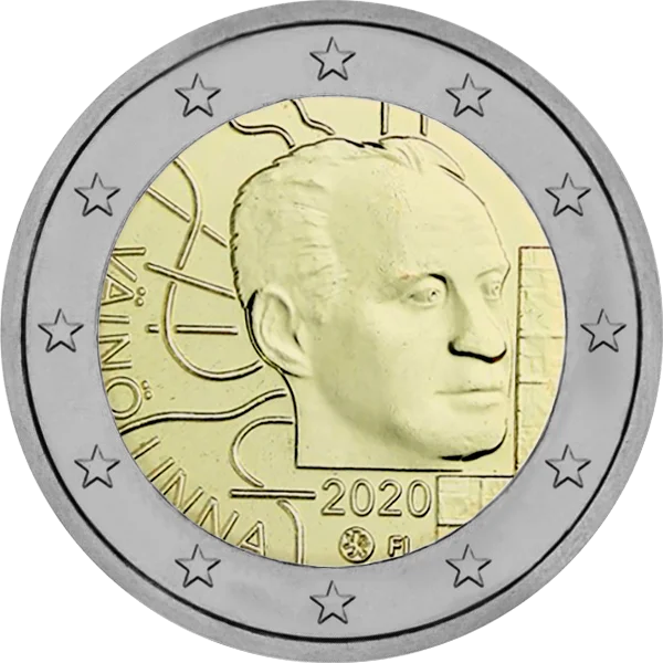 Pièce de 2 euros Vaino Linna 2020