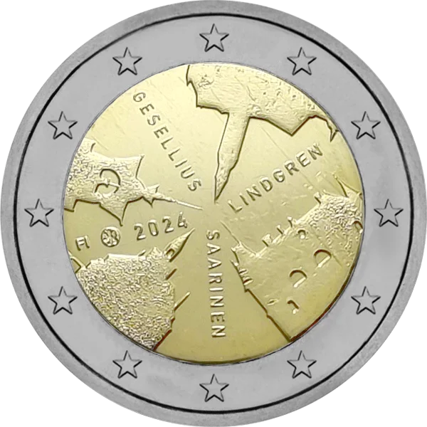 Pièce de 2 euros Gesellius Lindgren Saarinen 2024