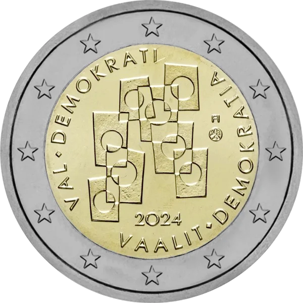 Pièce de 2 euros Val Demokrati Vaalit Demokratia 2024
