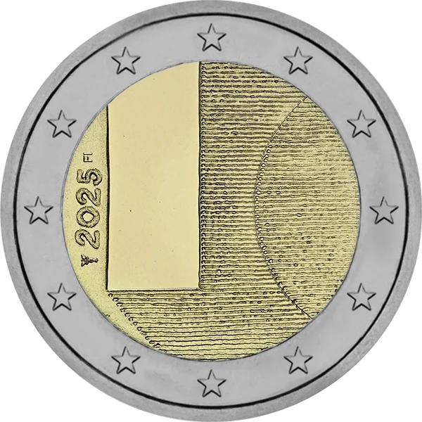 Pièce de 2 euros diplomatie finlandaise 2025
