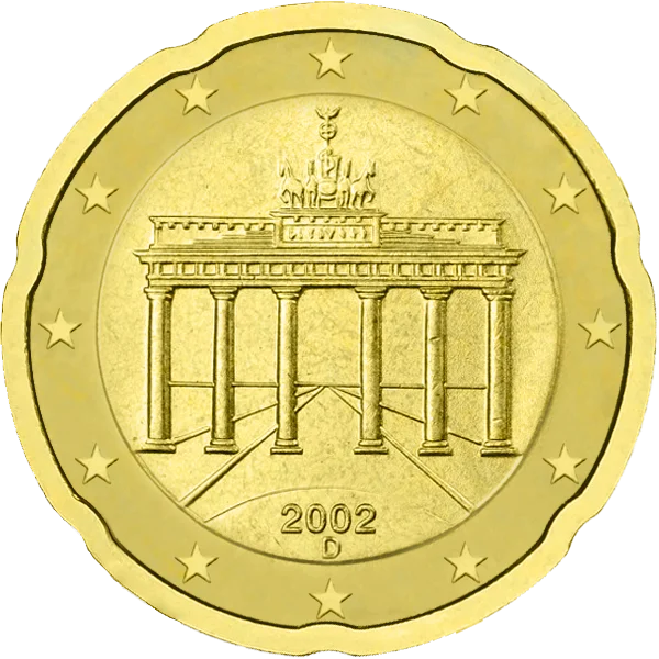 Pièce de 20 centimes Allemagne Porte de Brandebourg
